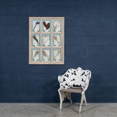 20th Century Italian Large Oak Frame Containing Pressed Flowers & Herbs