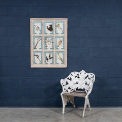 20th Century Italian Large Oak Frame Containing Pressed Flowers & Herbs