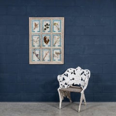 20th Century Italian Large Oak Frame Containing Pressed Flowers & Herbs