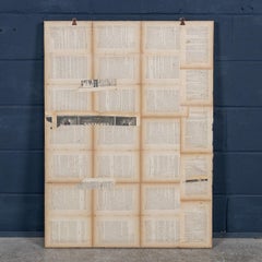 20th Century Italian Large Oak Frame Containing Pressed Flowers & Herbs