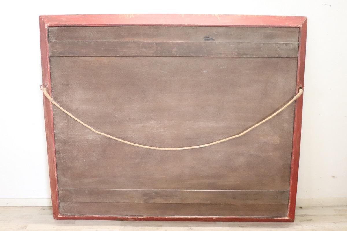 20th Century Italian Large Oil Painting on Canvas, Mythological Scene For Sale 11