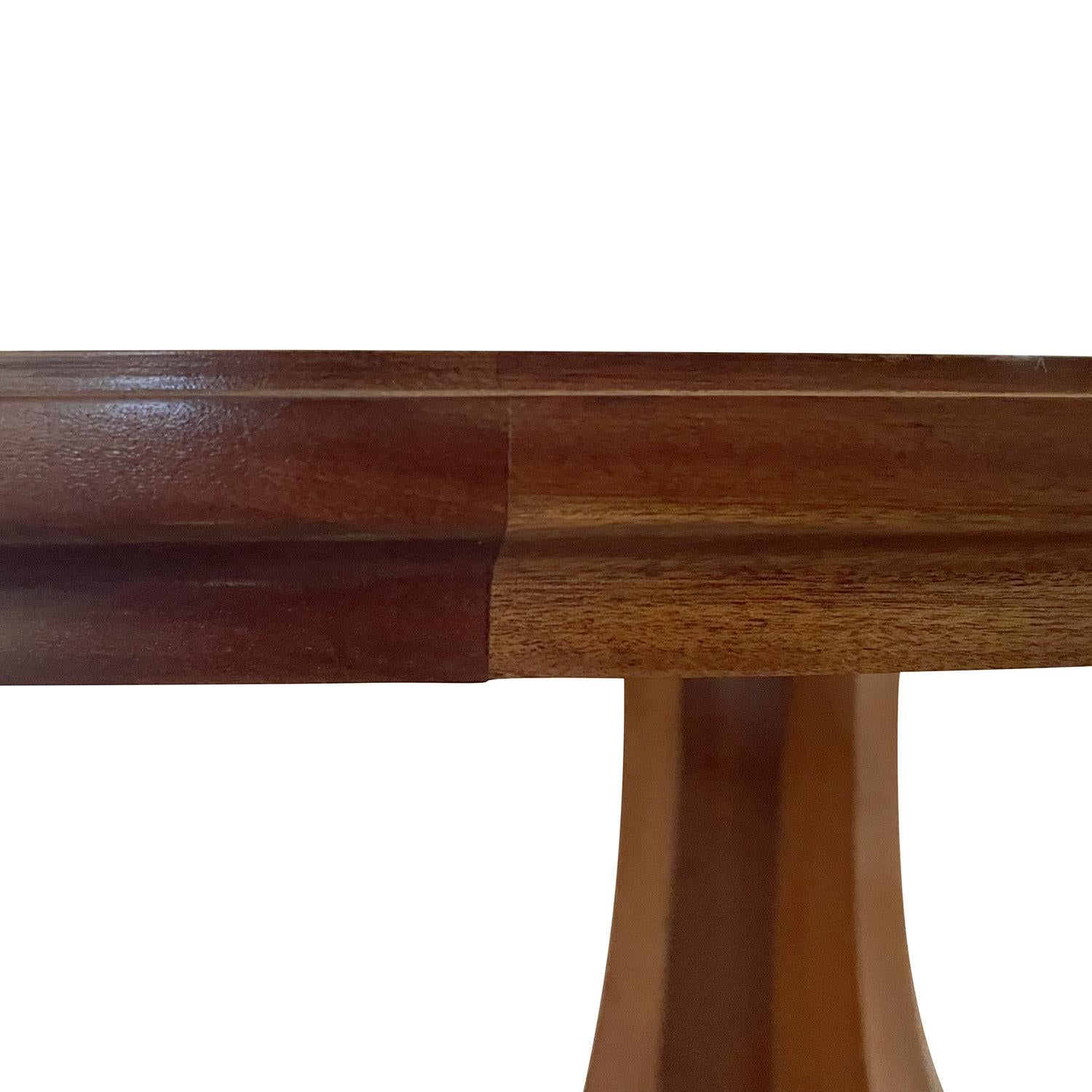 20th Century Italian Large Oval Rosewood, Marble Dining Table by Vittorio Dassi 3