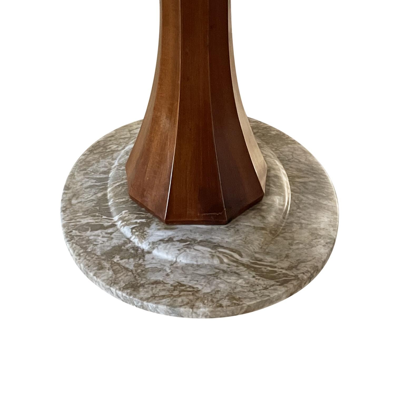 20th Century Italian Large Oval Rosewood, Marble Dining Table by Vittorio Dassi 4
