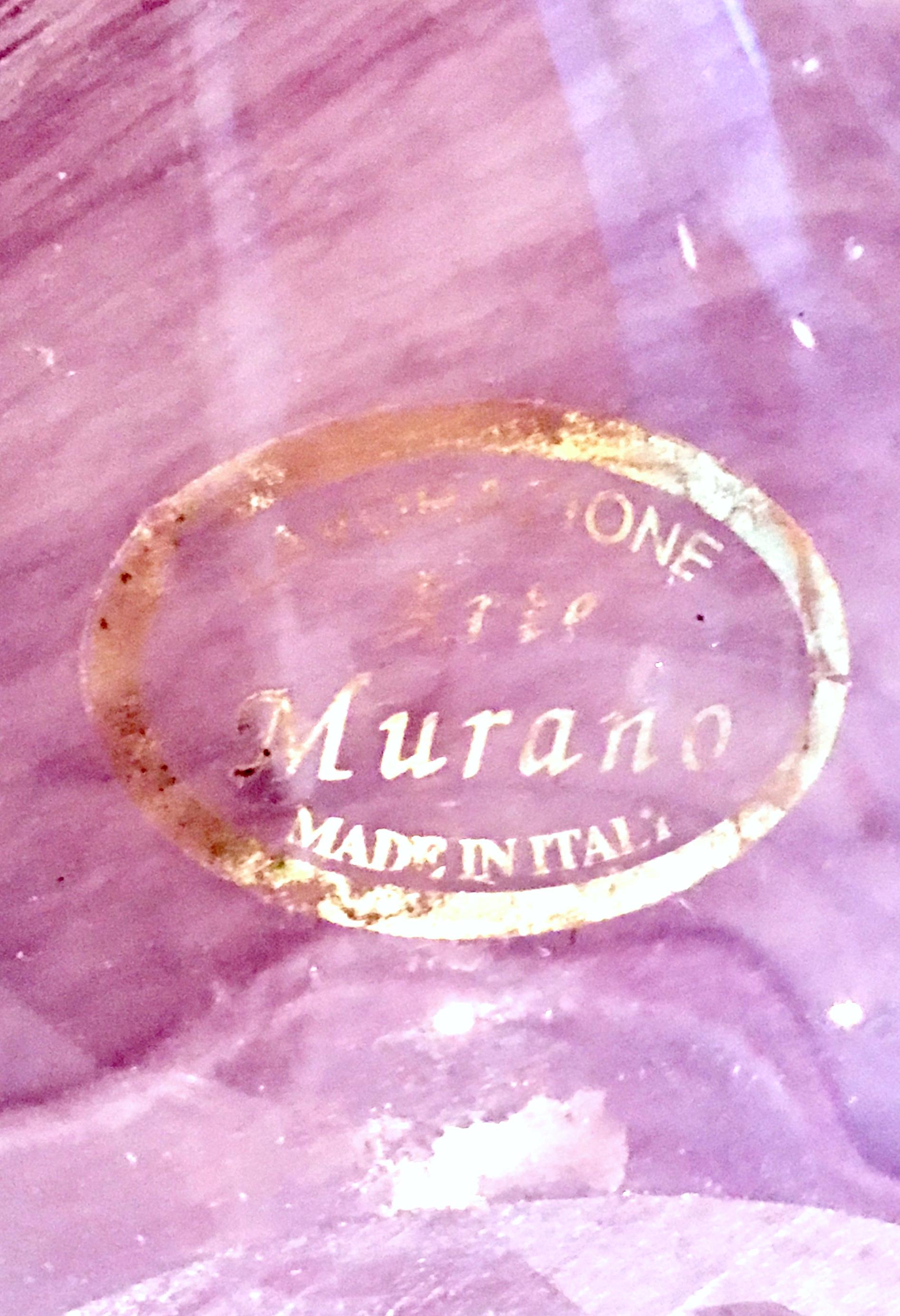 20th Century Italian Lavorazione Arte Murano Glass Bowl For Sale 2