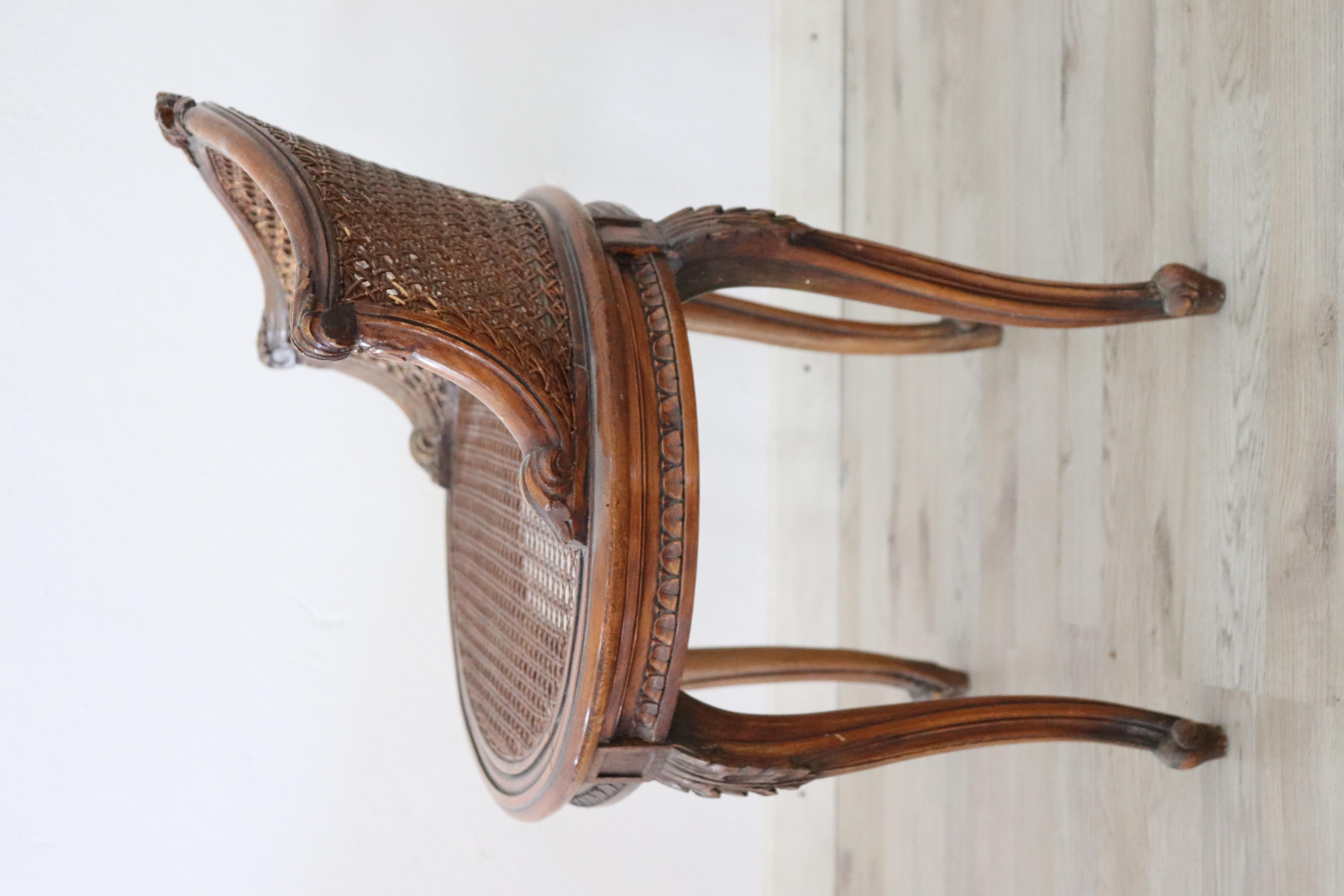 20th Century Italian Louis XV Style Chair with Canapé 2