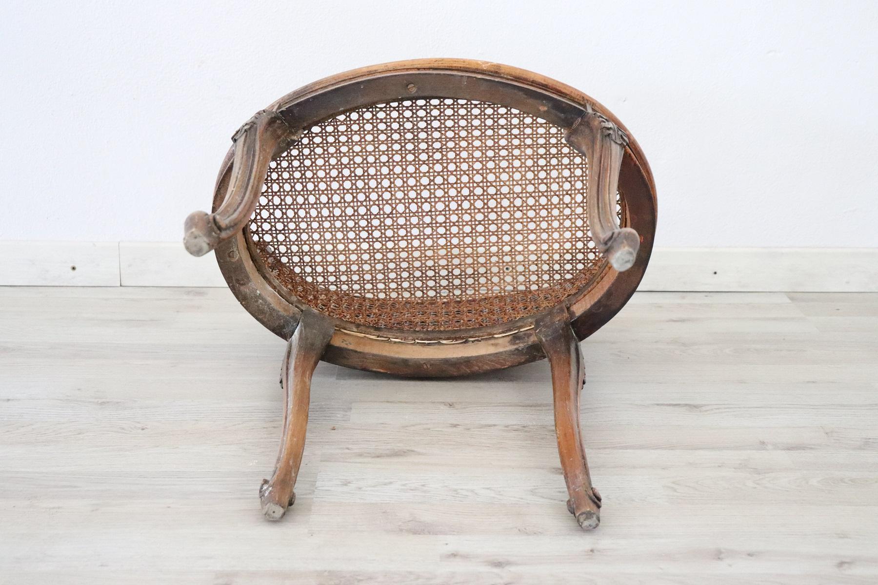 20th Century Italian Louis XV Style Chair with Canapé 3