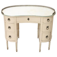 20th Century Italian Louis XVI Style Lacquered Wood Dressing Table or Desk