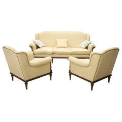 20th Century Italian Louis XVI Style Living Room Set or Salon Suite