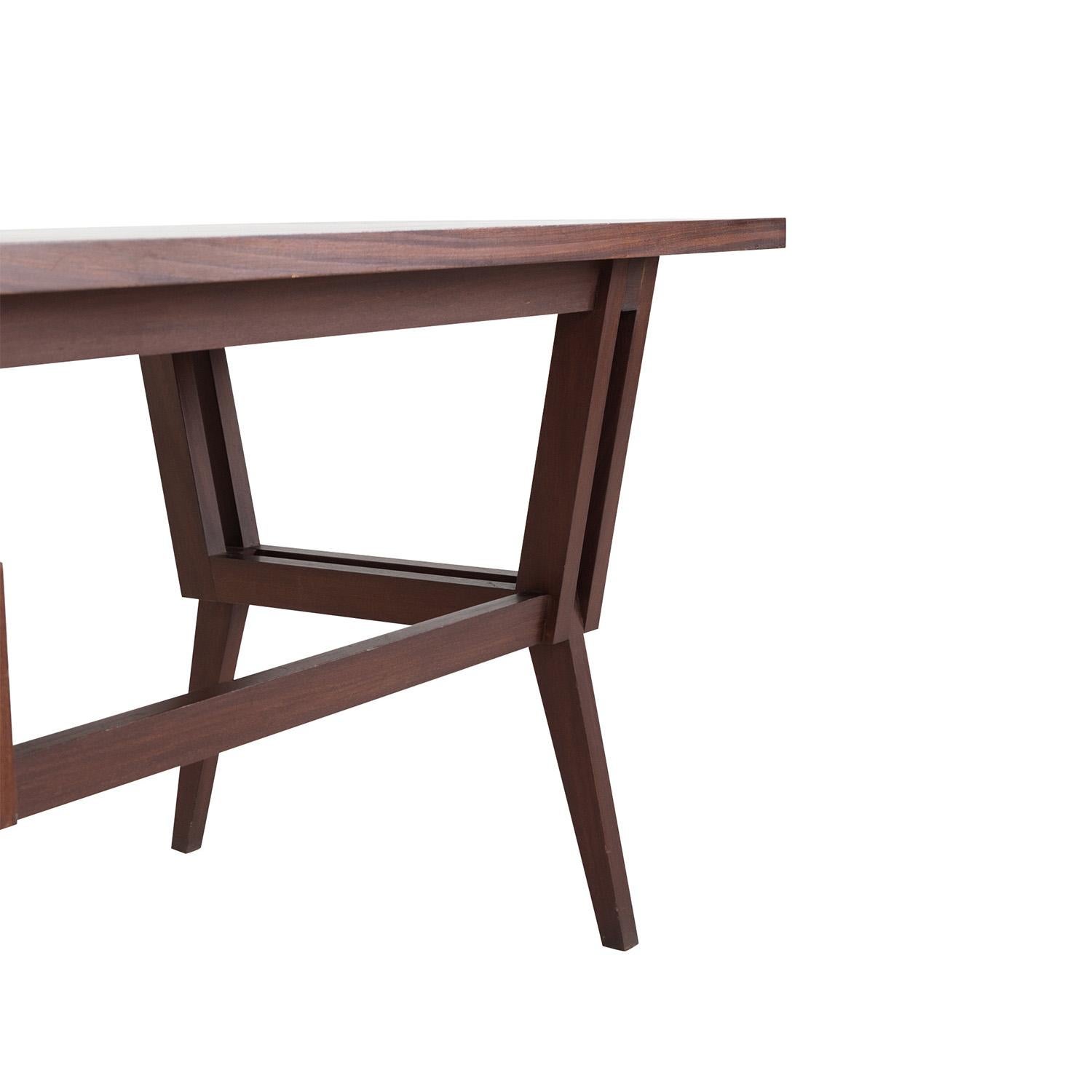 Table à écrire en acajou du 20e siècle - Bureau vintage en noyer par Ico Parisi en vente 6