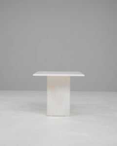 Table basse en marbre italien du 20e siècle au design minimaliste