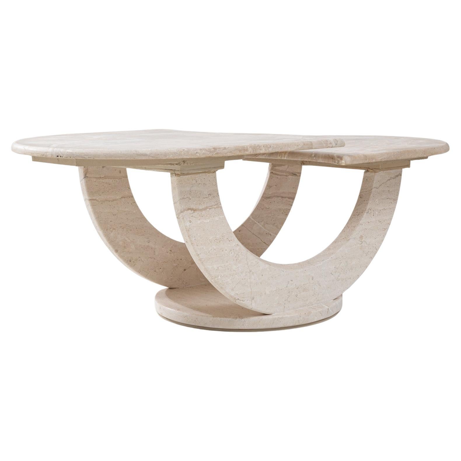 Italienischer Marmor-Couchtisch aus dem 20.