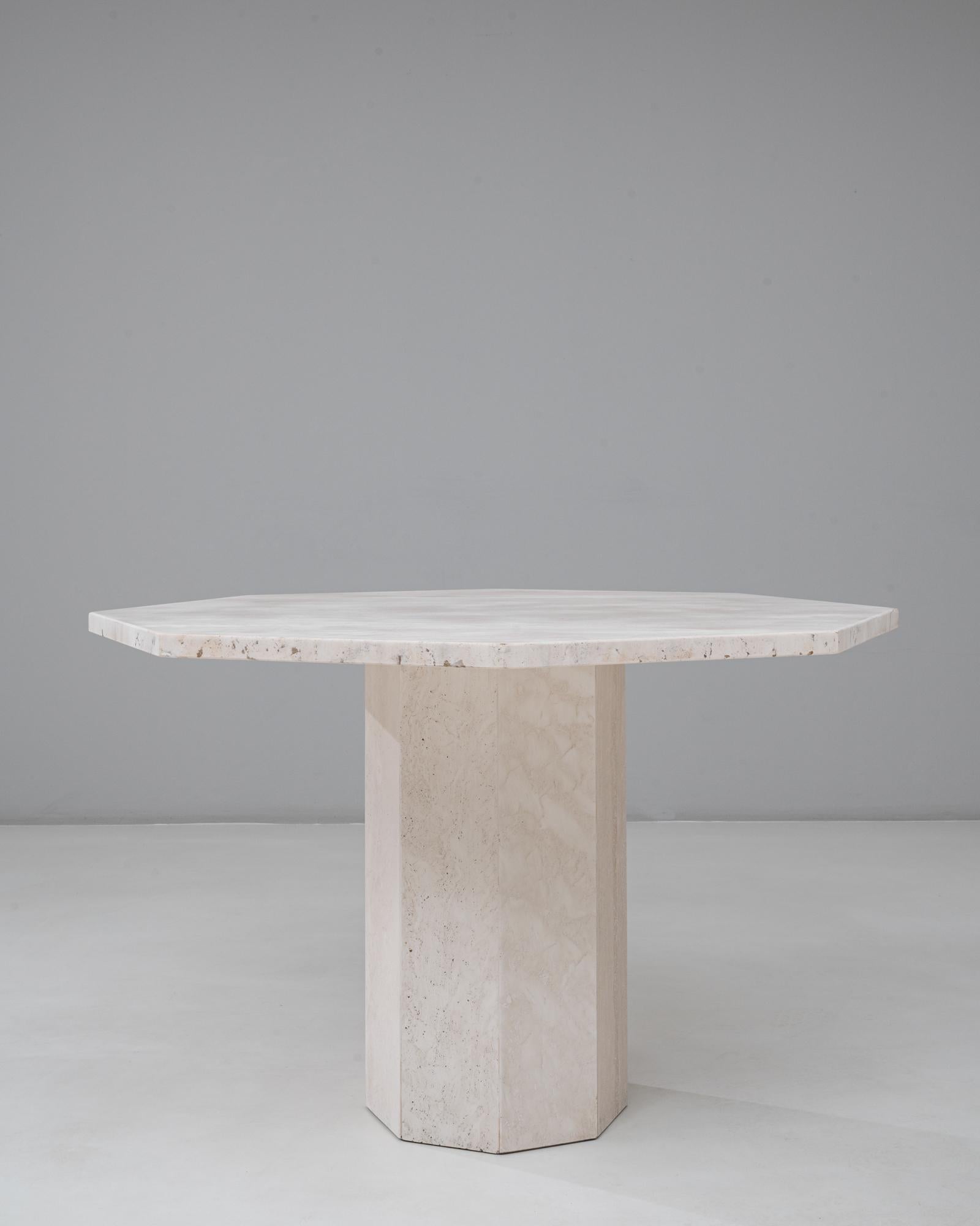 Table de salle à manger italienne en marbre du 20e siècle en vente 2