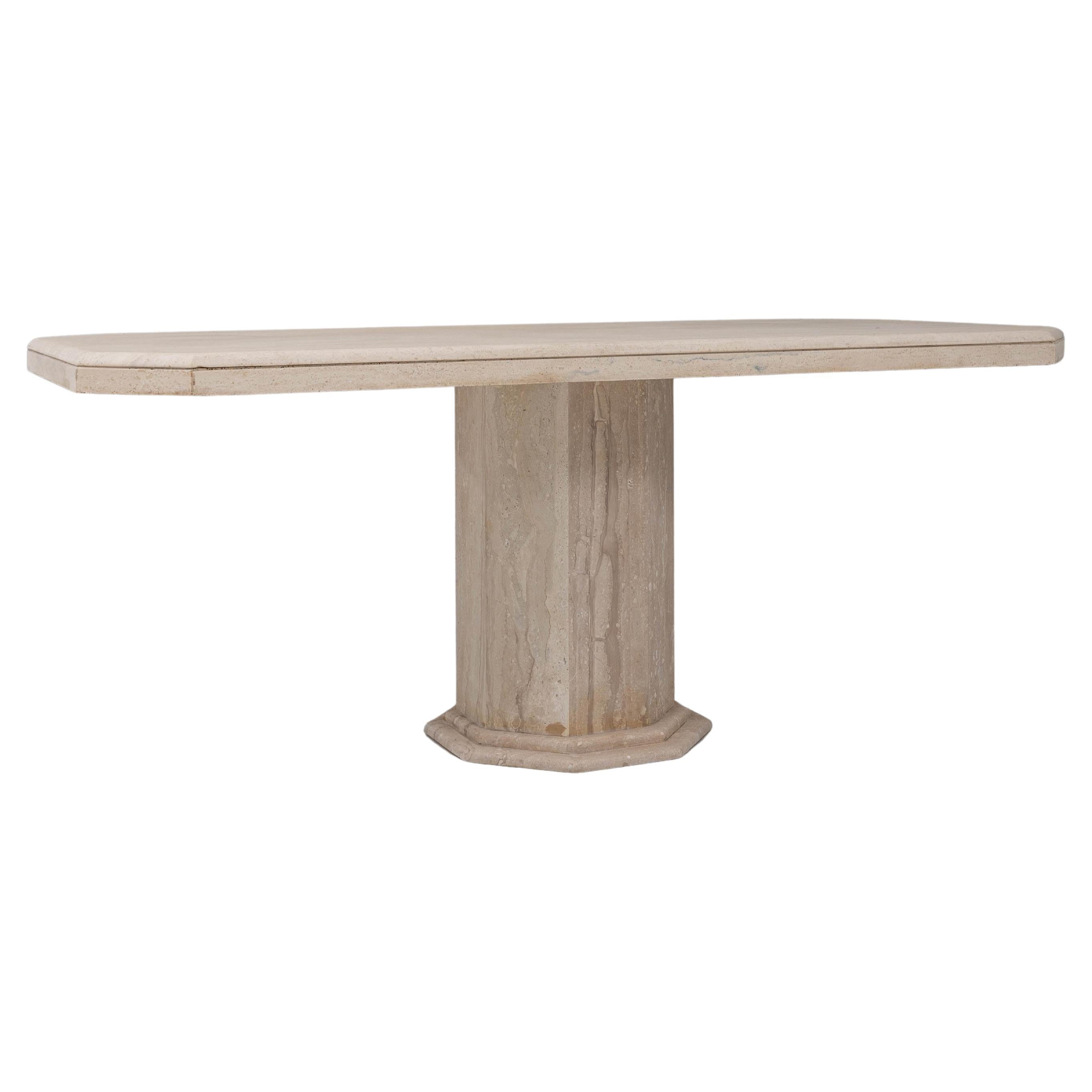 Table de salle à manger italienne en marbre du 20e siècle