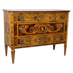 Vintage 20th Century Italian Marquetry Commode After G. Maggiolini, Italy, circa 1930