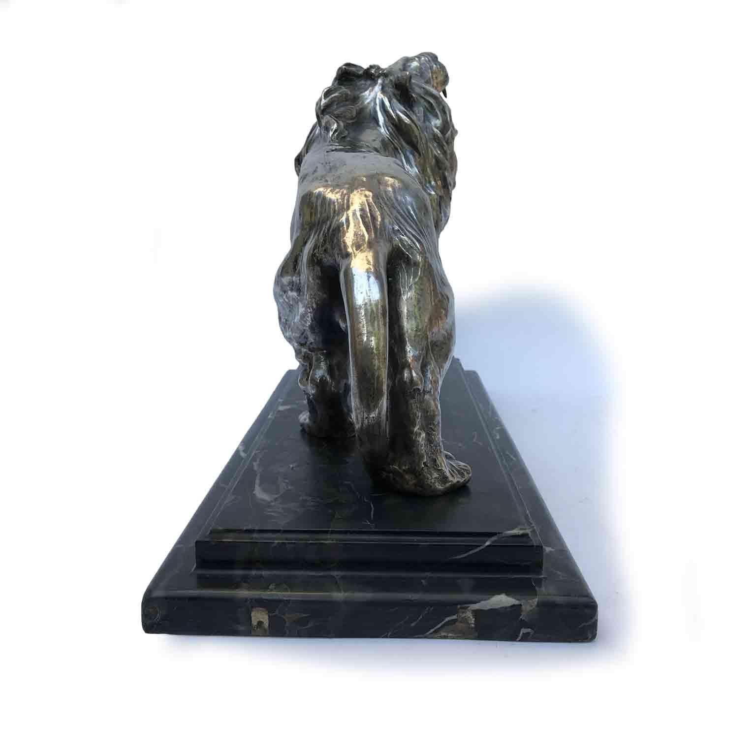 20th Century Italian Medici Lion Figure After Flaminio Vacca by Fabris M. 4