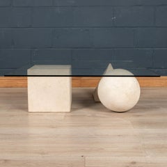 Table basse italienne du 20ème siècle en métafora, Casigliani, vers 1970