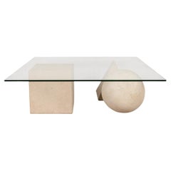 Table basse italienne du 20ème siècle en métafora, Casigliani, vers 1970