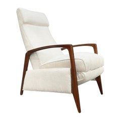 Chaise longue de repos en noyer du 20e siècle d'origine italienne The Moderns par ISA Bergamo