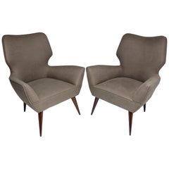 Poltrone italiane del XX secolo, set di due, anni '50