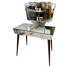 20th Century Italian Mirror Dressing Table, 1950s
