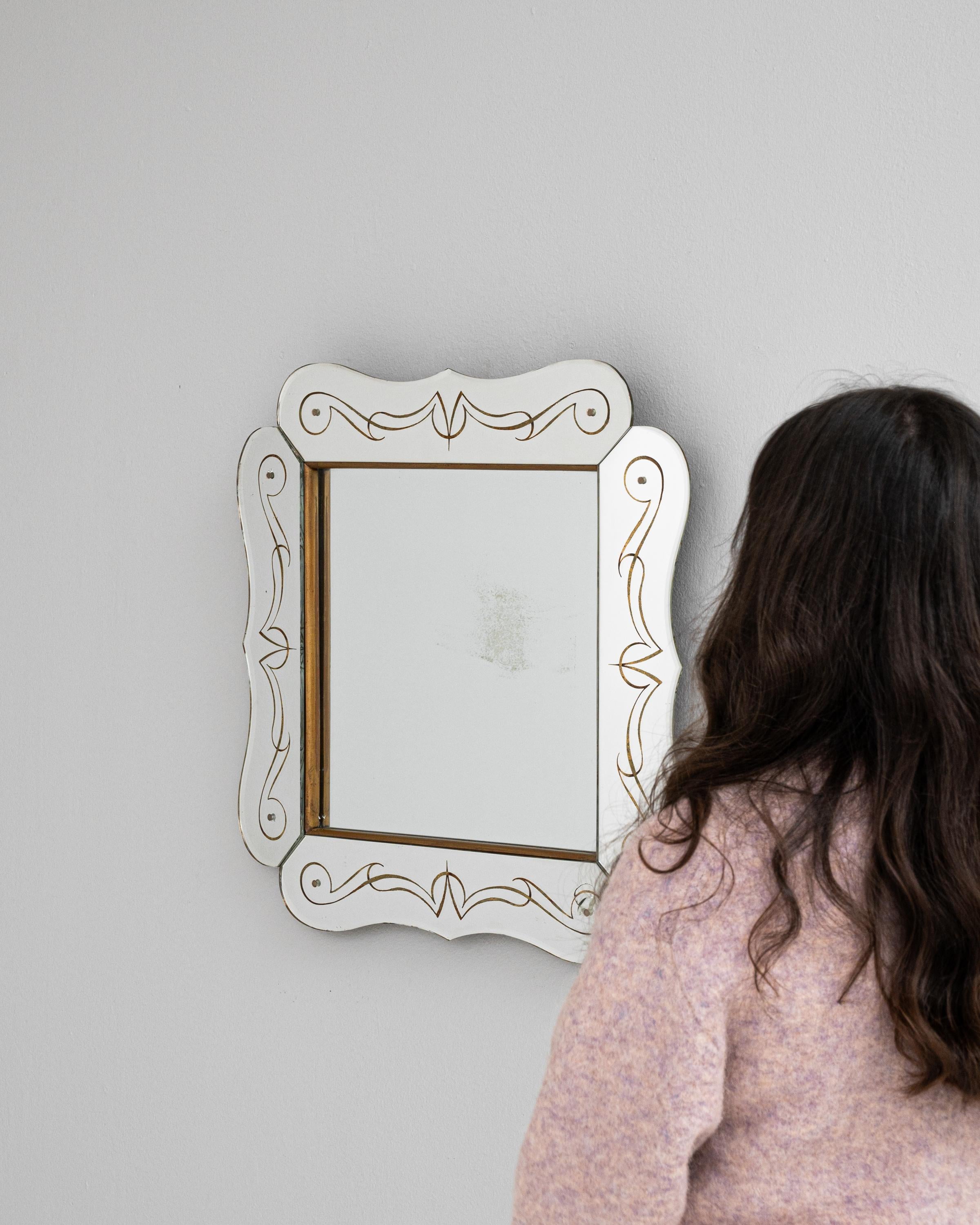 Verre Miroir italien du 20e siècle en vente