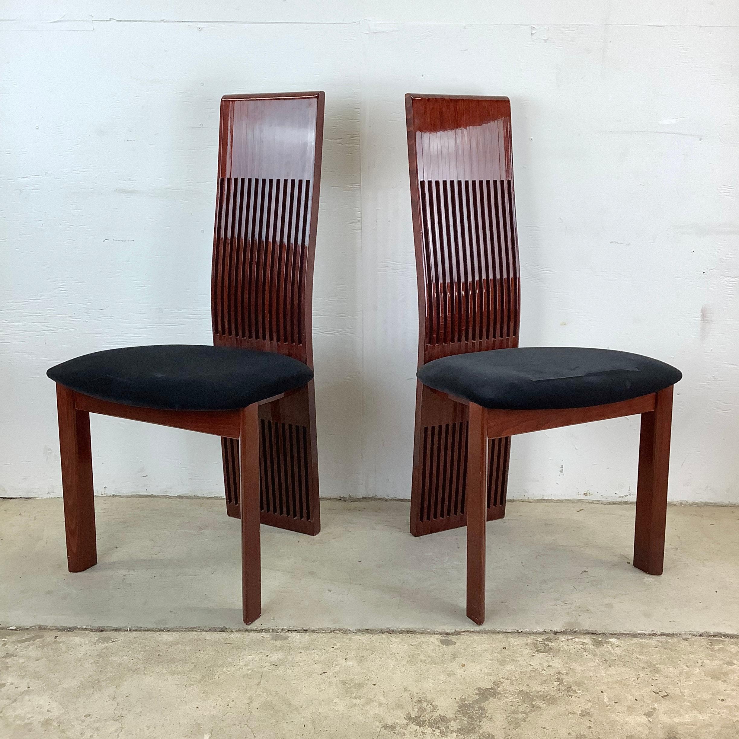 Upholstery 20th Century Italian Modern Dining Chairs- set of 8