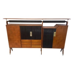 20th Century Italian Modern Rosewood Cocktail Bar Cabinet by Osvaldo Borsani