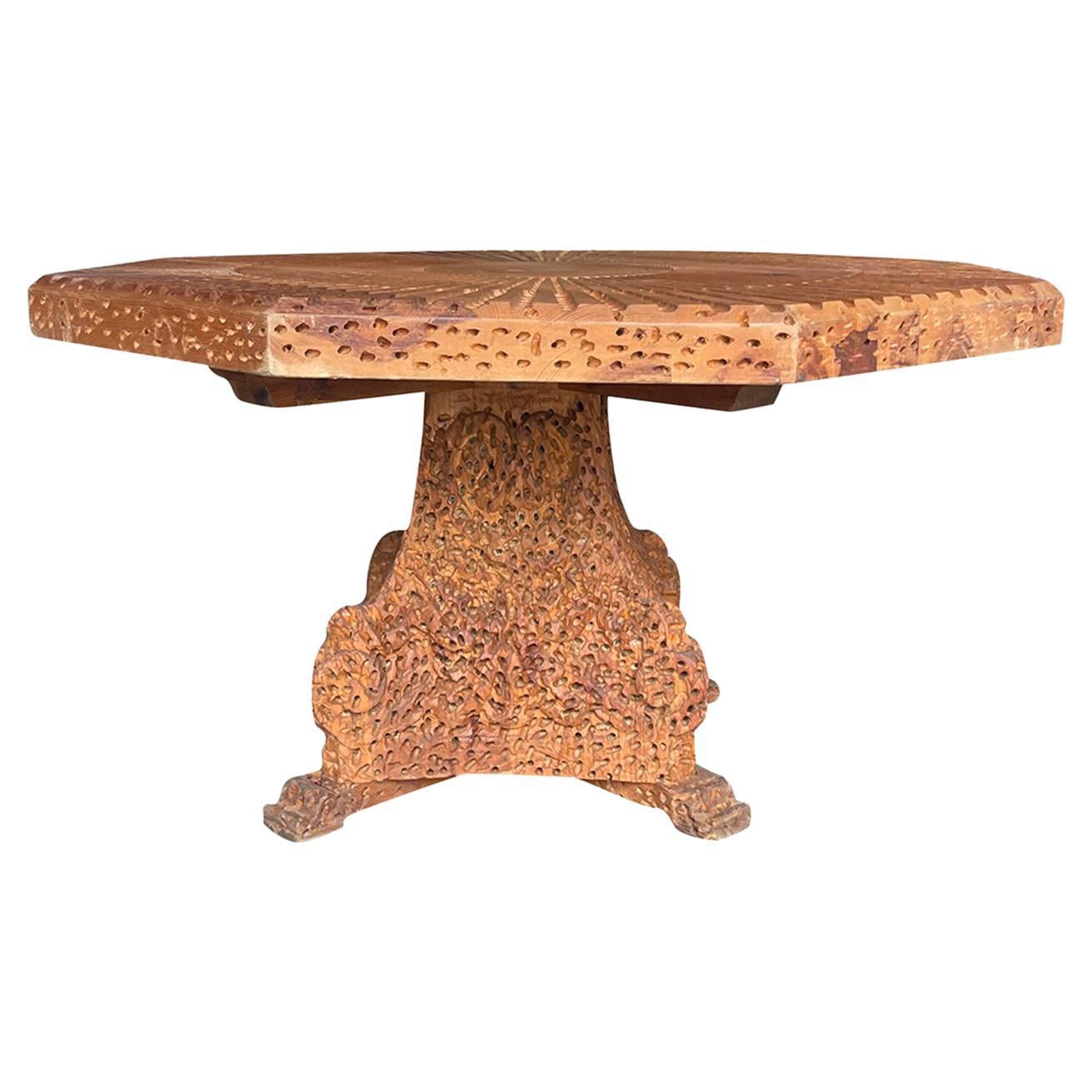 20th Century Italian Modern Vintage Beechwood Dining Room Table by Urano Palma