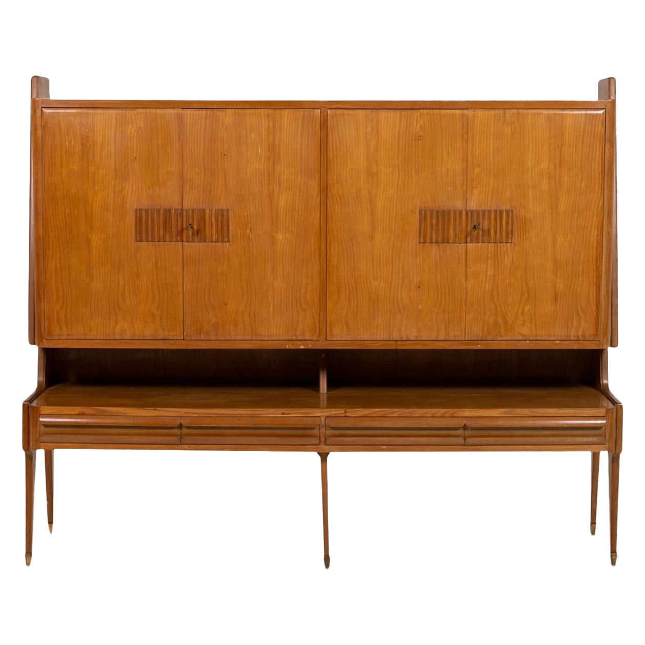 20th Century Italian Modern Walnut Cabinet, Vintage Sideboard by Osvaldo Borsani