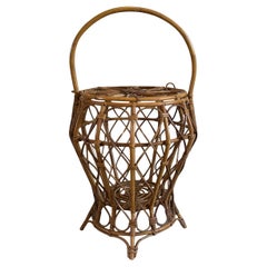 The Modern Umbrella Stand en osier du 20e siècle italien dans le style de Franco Albini
