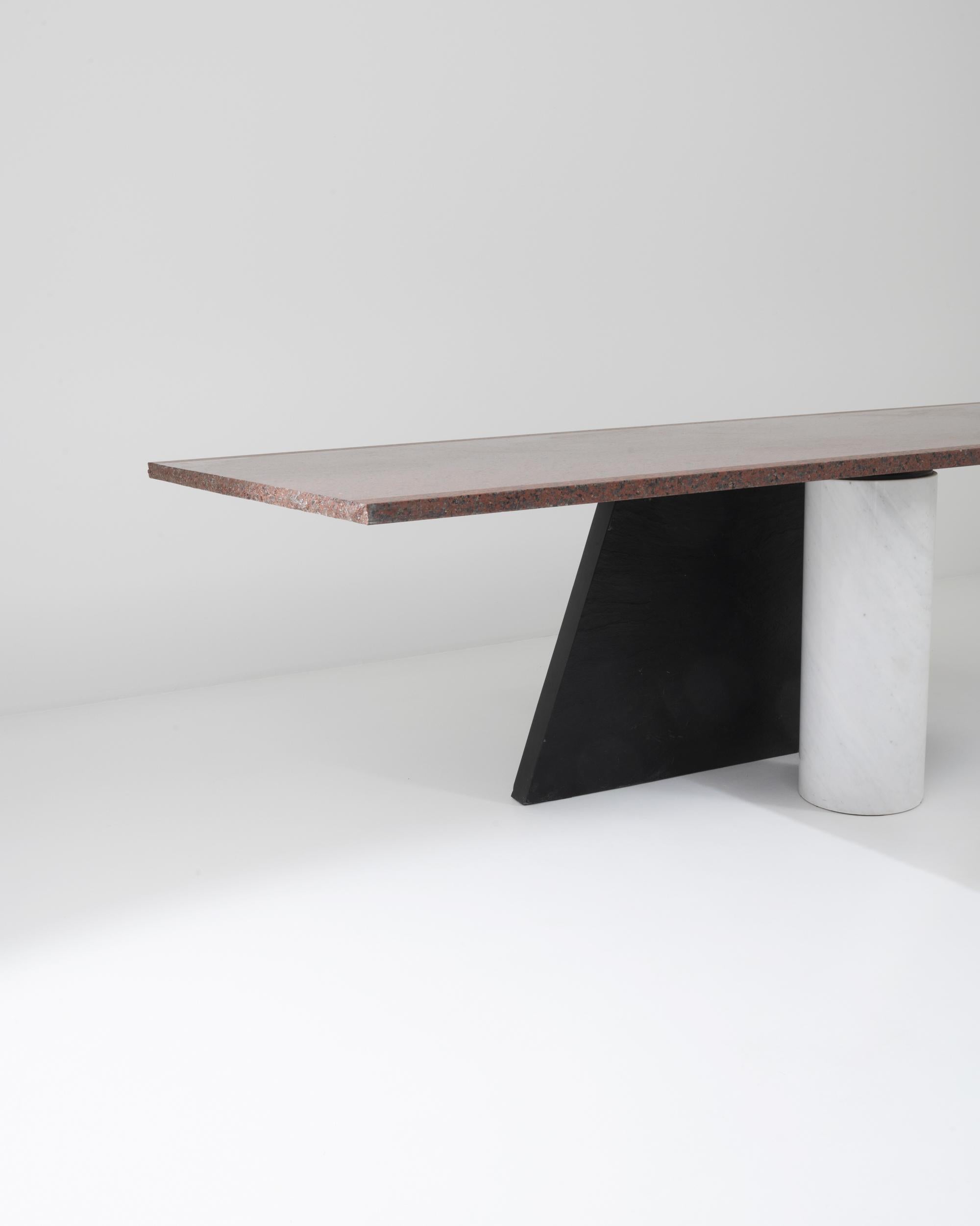 20th Century Italian Modernist Marble Table 2