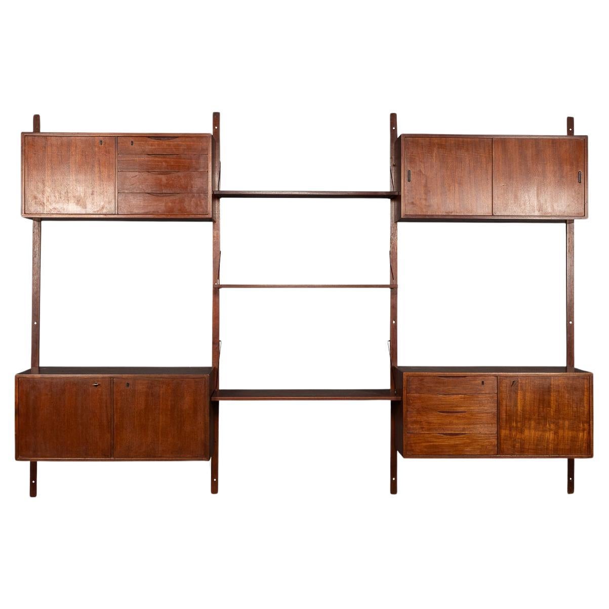 Modularer italienischer Wandschrank des 20. Jahrhunderts, um 1960