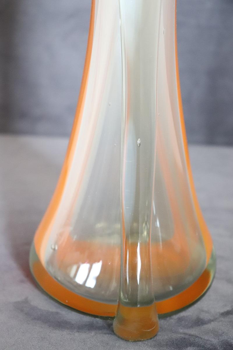 Grand vase italien en verre artistique de Murano du 20ème siècle, années 1960 en vente 5