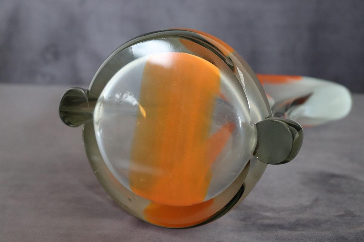 Grand vase italien en verre artistique de Murano du 20ème siècle, années 1960 en vente 6
