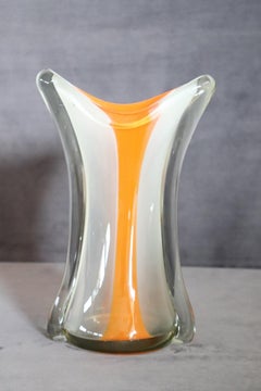 20th Century Italian Murano Artistic Glass Large Vase, 1960s