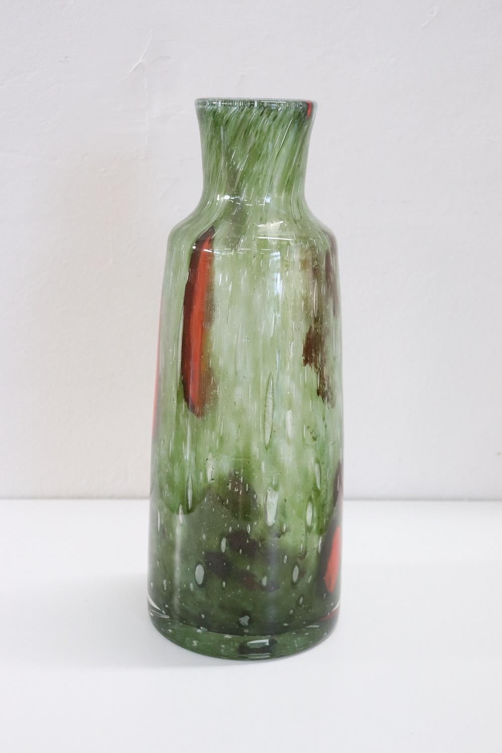 20th Century Italian Murano Artistic Glass Large Vase, 1960s In Good Condition For Sale In Casale Monferrato, IT