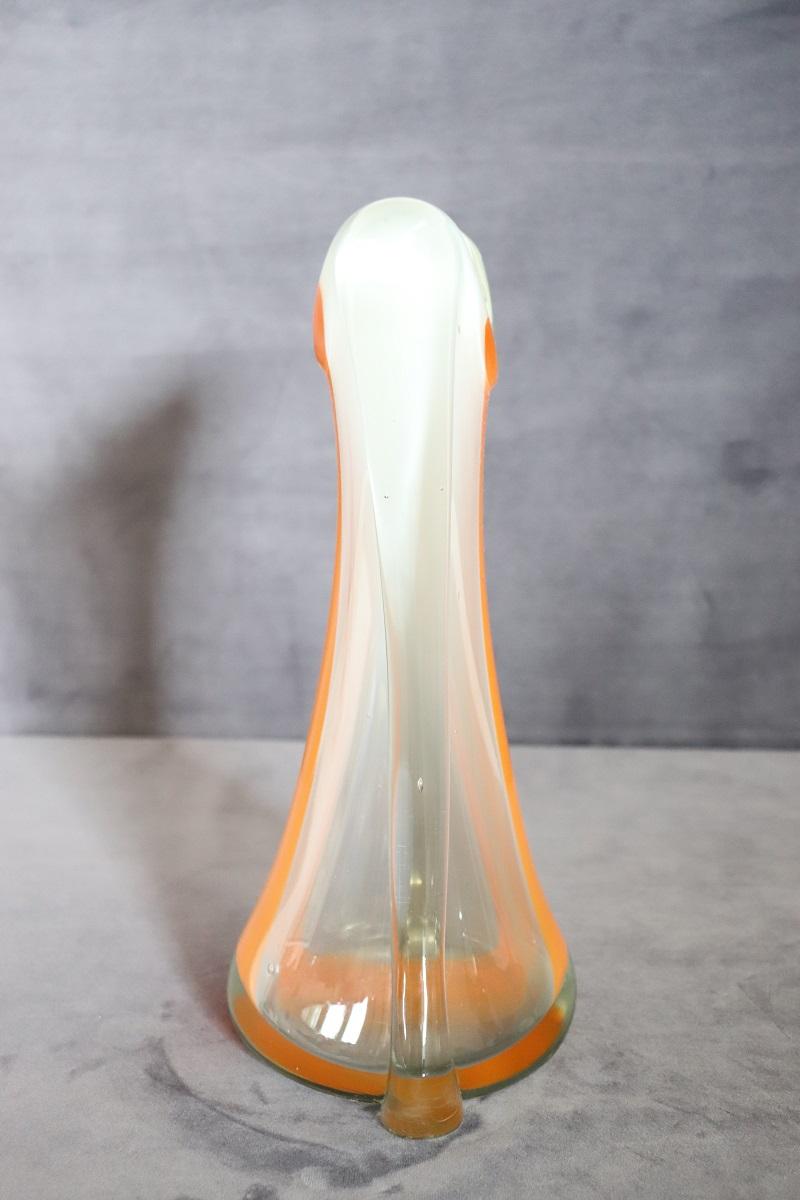 Milieu du XXe siècle Grand vase italien en verre artistique de Murano du 20ème siècle, années 1960 en vente