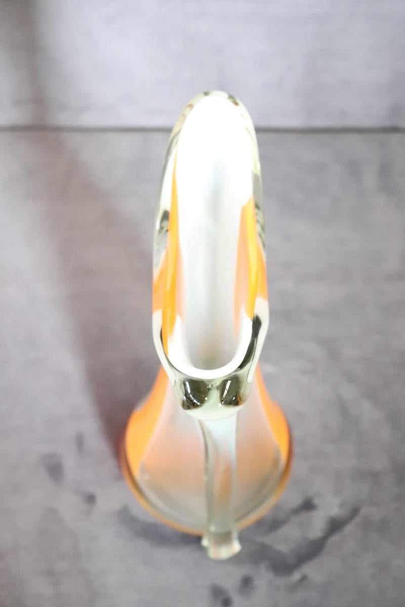 Grand vase italien en verre artistique de Murano du 20ème siècle, années 1960 en vente 4