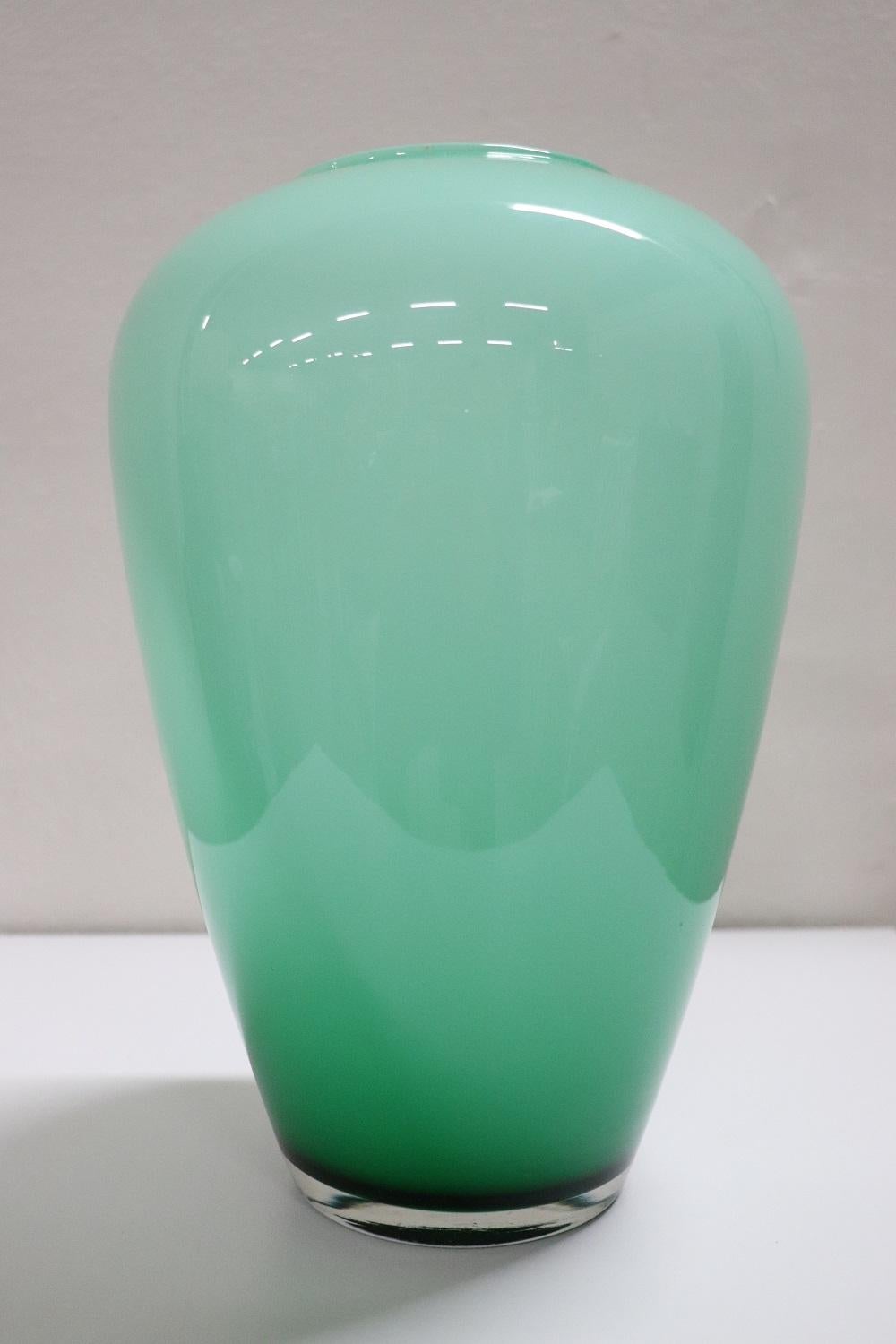 20th Century Italian Murano Artistic Glass Large Vase In Excellent Condition In Casale Monferrato, IT