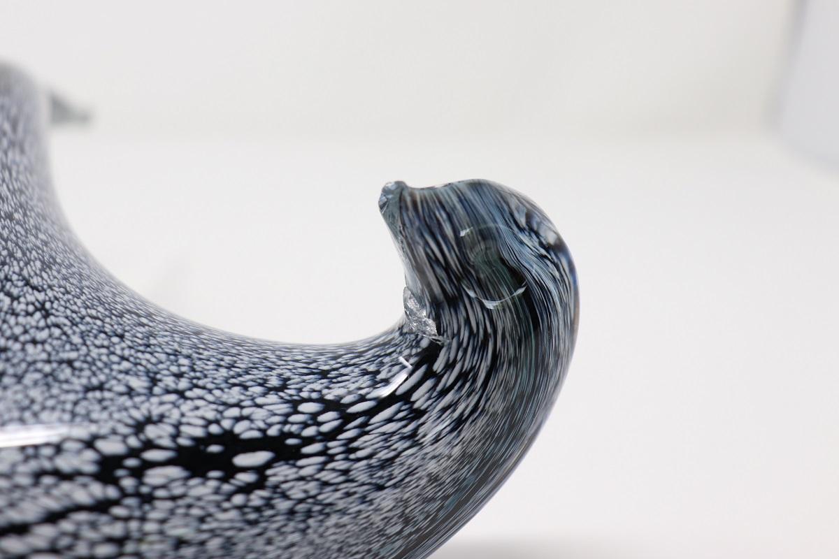 20th Century Italian Murano Artistic Glass Seal Sculpture For Sale 7