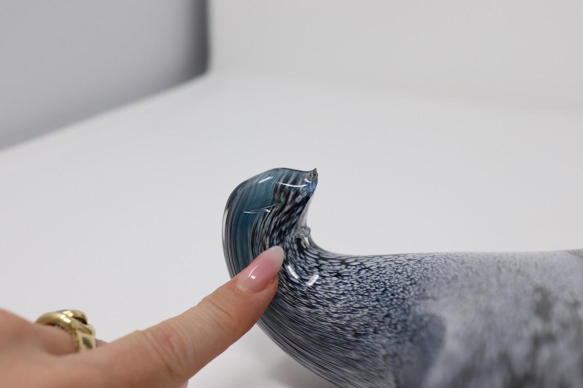 20th Century Italian Murano Artistic Glass Seal Sculpture For Sale 8