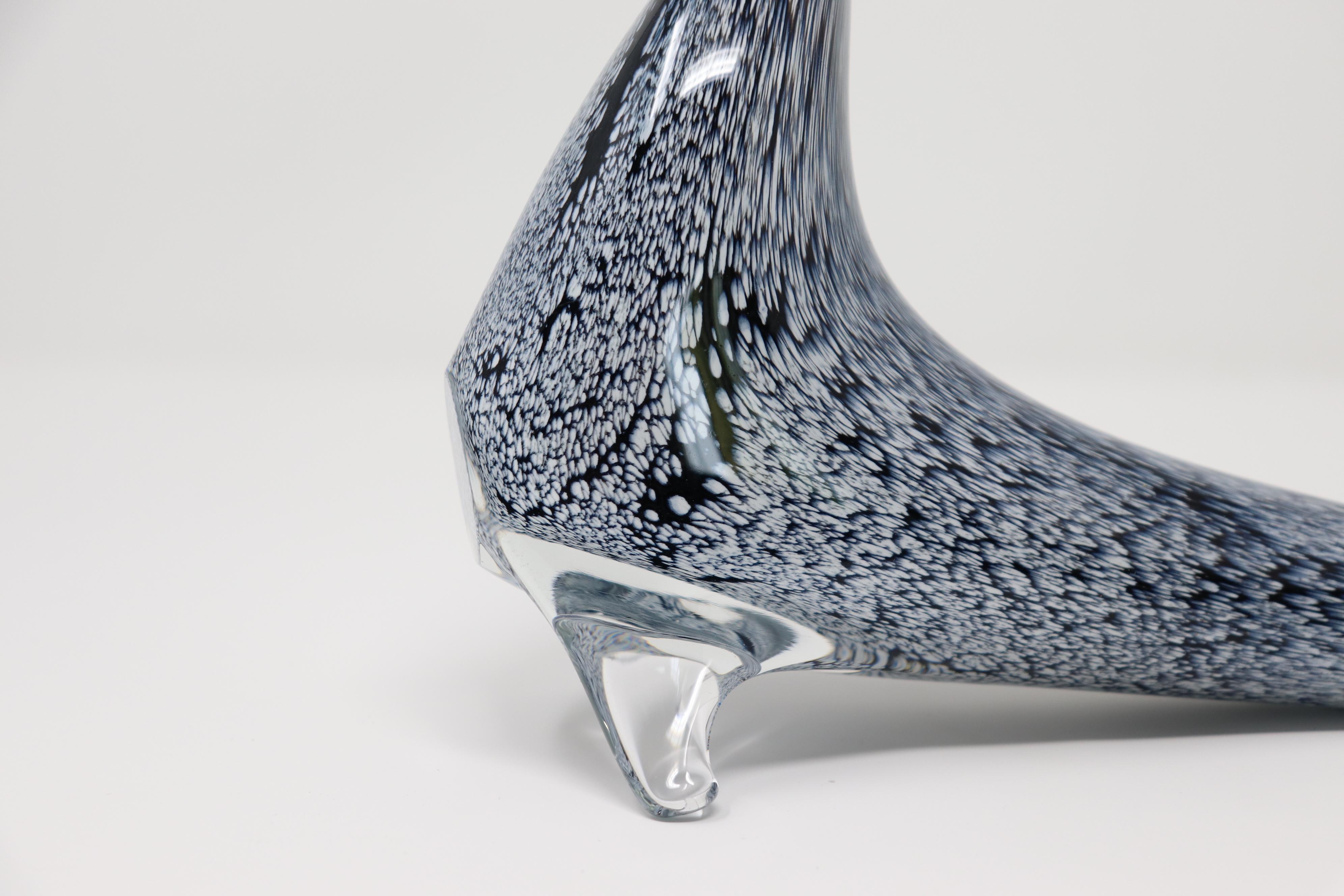 20th Century Italian Murano Artistic Glass Seal Sculpture For Sale 2