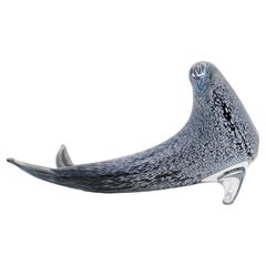 Sculpture de sceau artistique italienne en verre de Murano du 20ème siècle