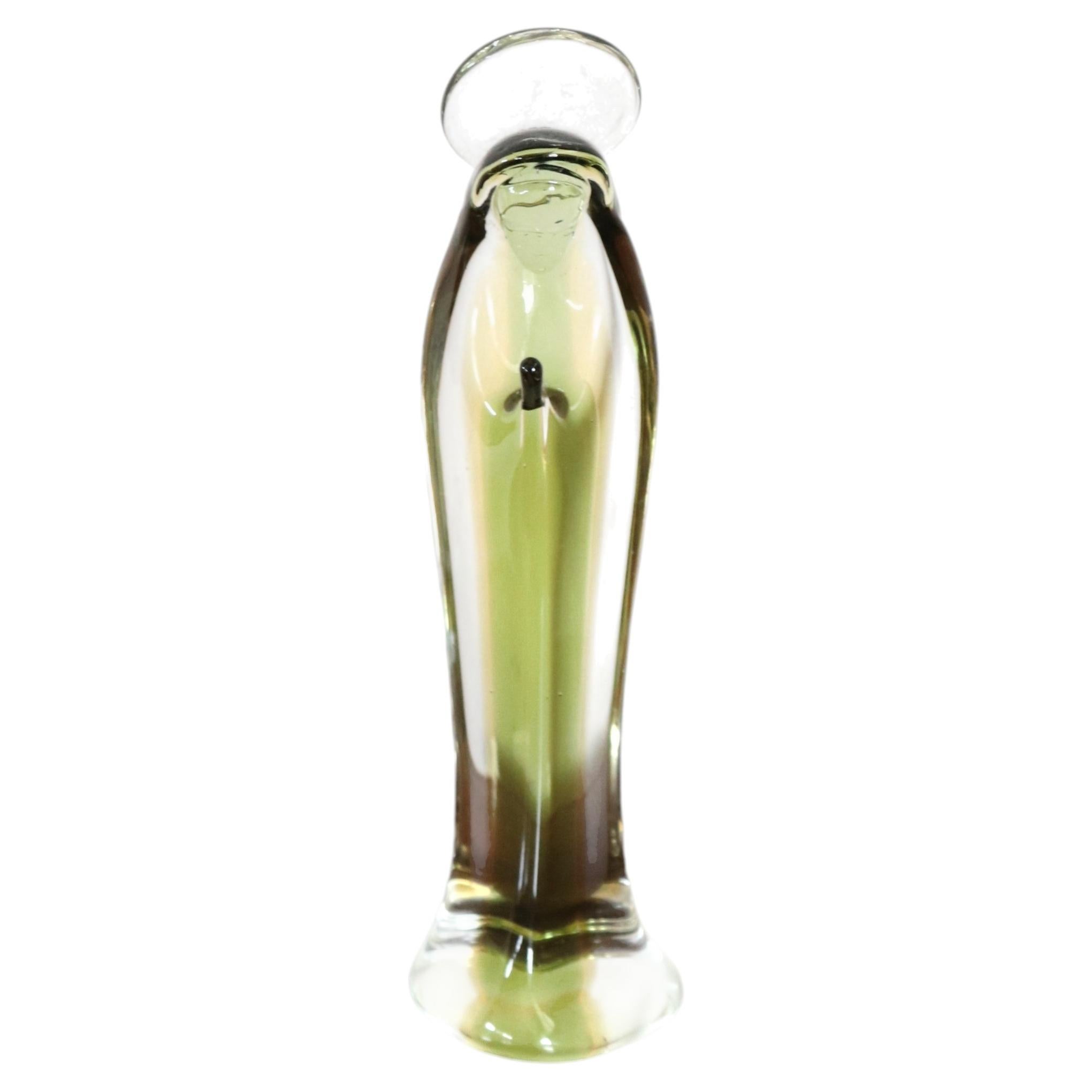20th Century Italian Murano Artistic Glass, The Virgin Mary For Sale