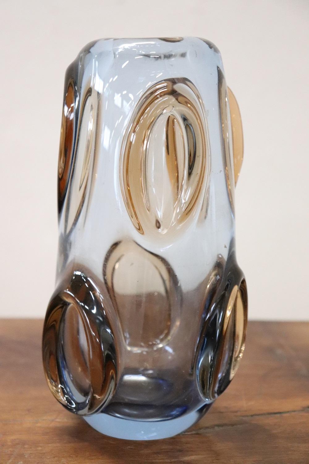 20th Century Italian Murano Artistic Glass Vase, 1960s In Good Condition In Casale Monferrato, IT