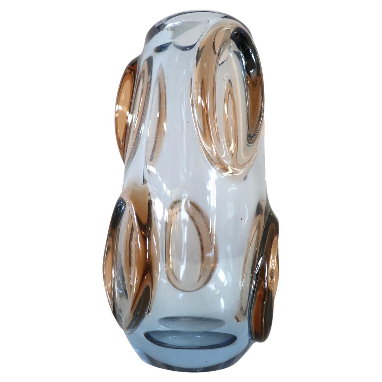 20th Century Italian Murano Artistic Glass Vase, 1960s