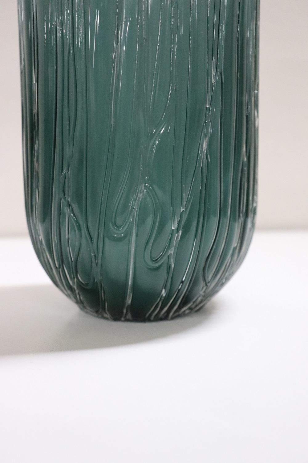 20th Century Italian Murano Artistic Glass Vase, 1970s For Sale 5
