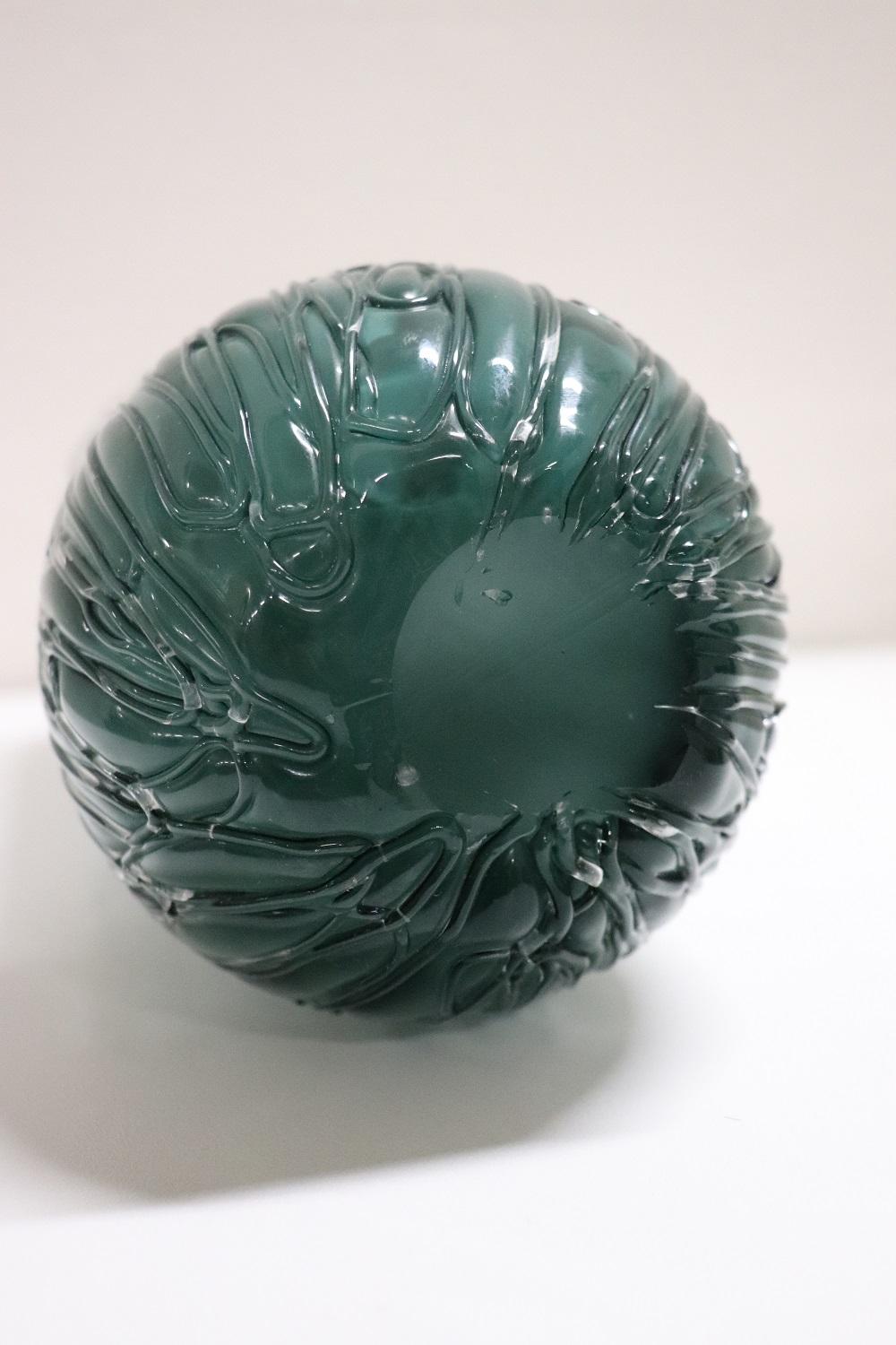 20th Century Italian Murano Artistic Glass Vase, 1970s For Sale 6