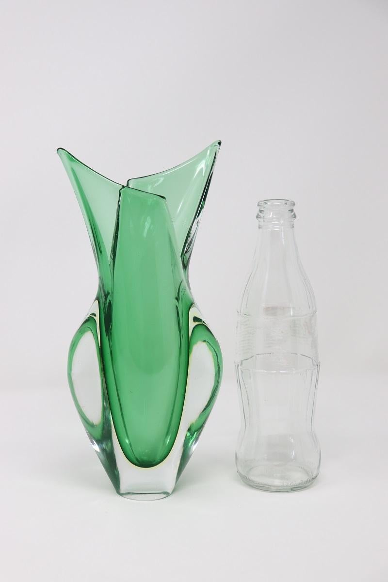20th Century Italian Murano Artistic Glass Vase by Flavio Poli for Seguso, 1960s For Sale 7