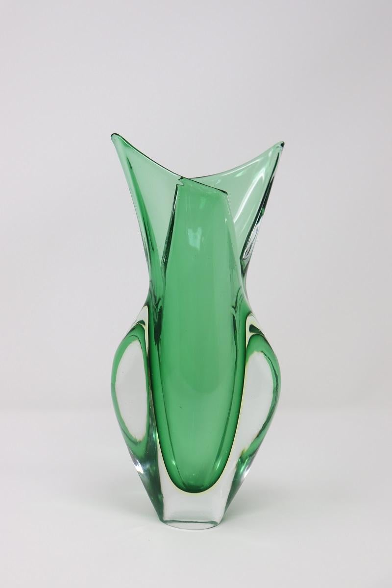 20th Century Italian Murano Artistic Glass Vase by Flavio Poli for Seguso, 1960s For Sale 8